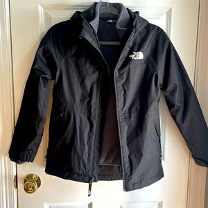 Youth Northface 2 in 1 jacket -Black